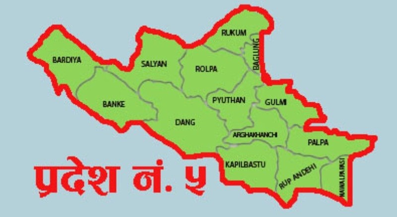 प्रदेश ५ को नाम लुम्बिनी, राजधानी देउखुरी