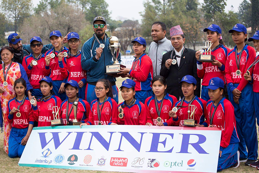 भारतविरूद्धको सिरिज जित्ने नेत्रहिन महिला क्रिकेटरलाई जनही १० हजार पुरस्कार