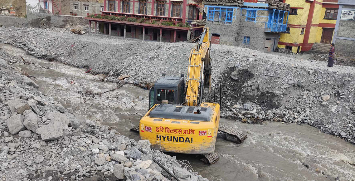 मुस्ताङको कागखोलालाई पुरानै धारमा फर्काइयो