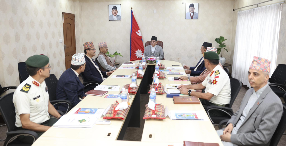 सिंहदरबारमा राष्ट्रिय सुरक्षा परिषद्को बैठक