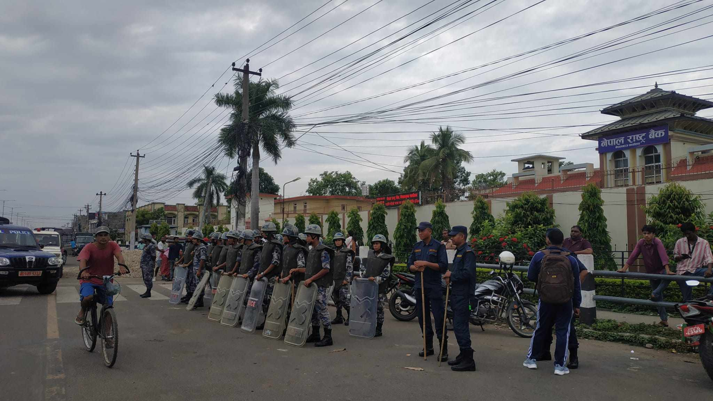 नेपालगञ्जमा आज पनि कर्फ्यु कायमै
