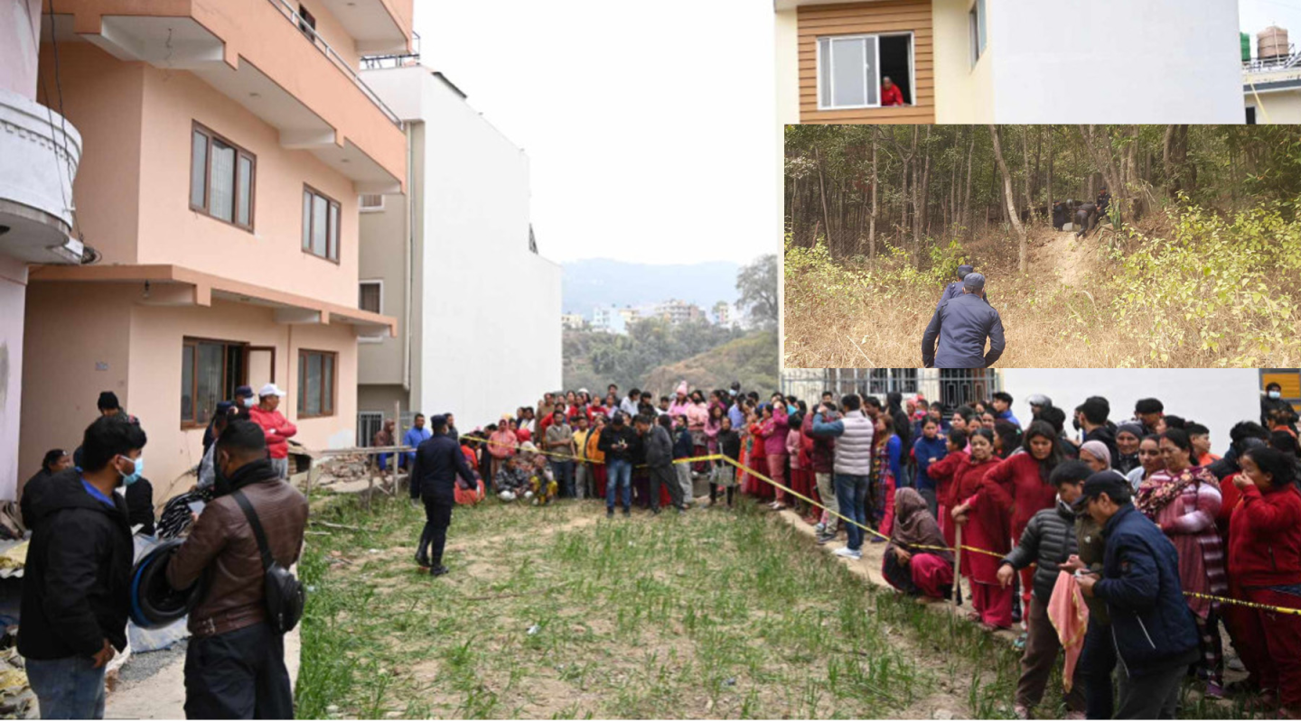 काठमाडौंमा श्रीमती र दुई बालिकाको हत्यापछि राजुले गरे आत्महत्या