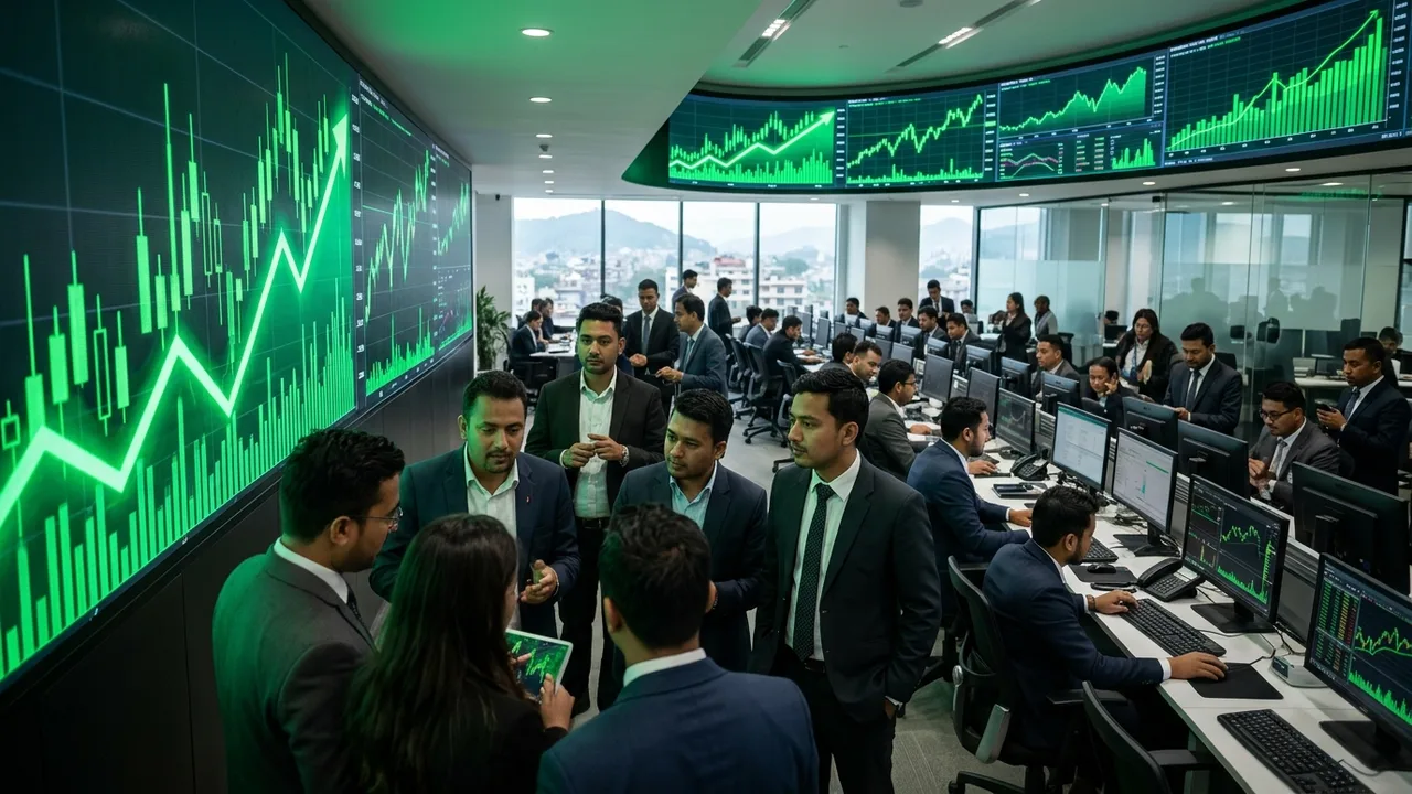 सेयर बजारमा बैंकिङको दबदबा : नेप्से ३१ अंकले उकालो लाग्दा साढे ८ अर्बको कारोबार
